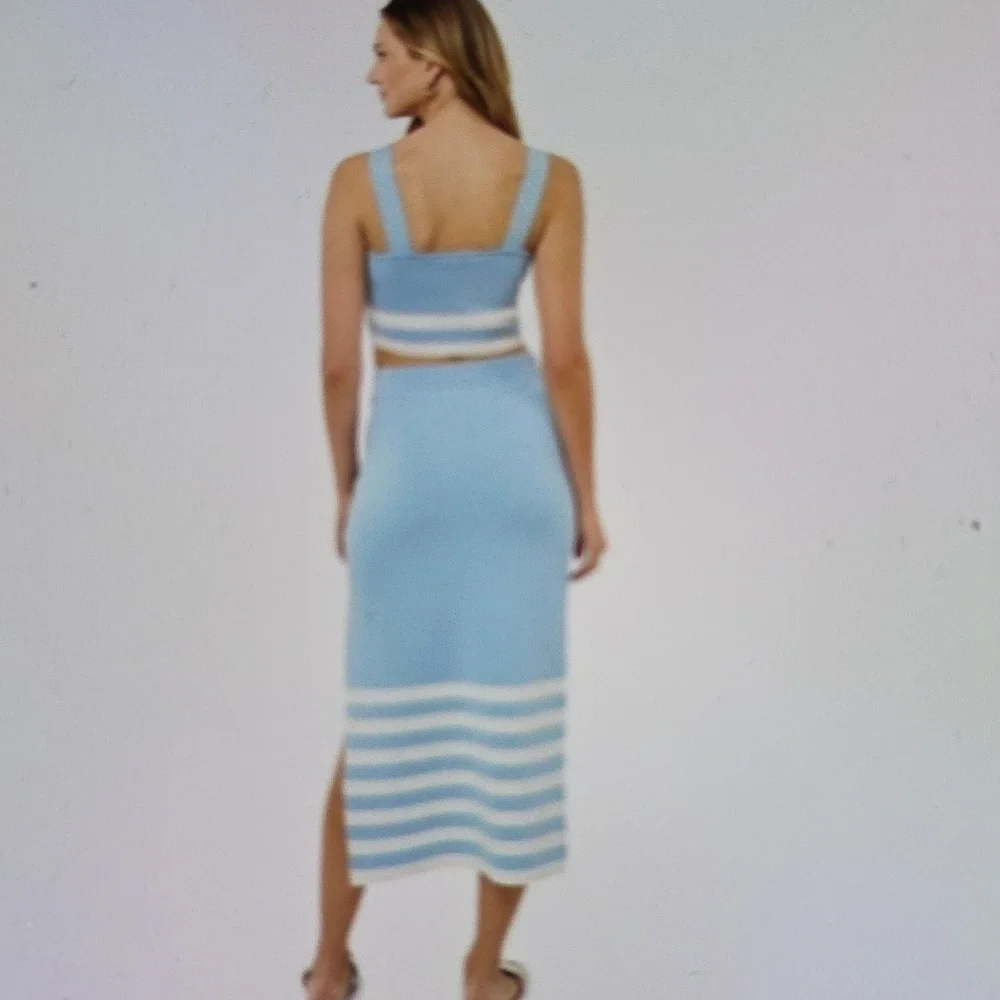 Edited By Remi Bader Blue Knit Skirt Wonens XL (New) (W257)